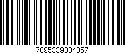 Código de barras (EAN, GTIN, SKU, ISBN): '7895339004057'