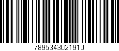 Código de barras (EAN, GTIN, SKU, ISBN): '7895343021910'