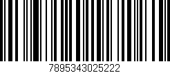 Código de barras (EAN, GTIN, SKU, ISBN): '7895343025222'