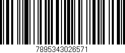Código de barras (EAN, GTIN, SKU, ISBN): '7895343026571'