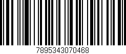 Código de barras (EAN, GTIN, SKU, ISBN): '7895343070468'