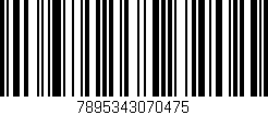 Código de barras (EAN, GTIN, SKU, ISBN): '7895343070475'