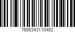 Código de barras (EAN, GTIN, SKU, ISBN): '7895343110492'