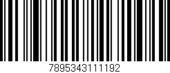 Código de barras (EAN, GTIN, SKU, ISBN): '7895343111192'