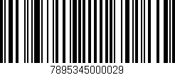 Código de barras (EAN, GTIN, SKU, ISBN): '7895345000029'