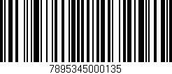 Código de barras (EAN, GTIN, SKU, ISBN): '7895345000135'