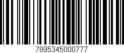 Código de barras (EAN, GTIN, SKU, ISBN): '7895345000777'