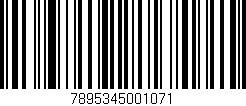 Código de barras (EAN, GTIN, SKU, ISBN): '7895345001071'