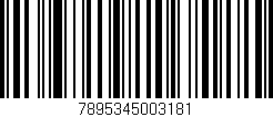 Código de barras (EAN, GTIN, SKU, ISBN): '7895345003181'