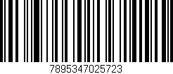 Código de barras (EAN, GTIN, SKU, ISBN): '7895347025723'