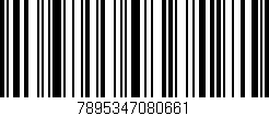 Código de barras (EAN, GTIN, SKU, ISBN): '7895347080661'