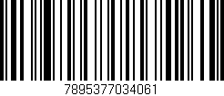 Código de barras (EAN, GTIN, SKU, ISBN): '7895377034061'