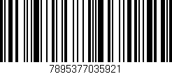 Código de barras (EAN, GTIN, SKU, ISBN): '7895377035921'