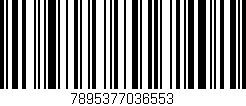 Código de barras (EAN, GTIN, SKU, ISBN): '7895377036553'