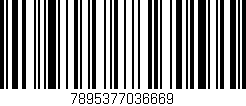 Código de barras (EAN, GTIN, SKU, ISBN): '7895377036669'