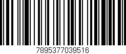 Código de barras (EAN, GTIN, SKU, ISBN): '7895377039516'