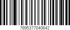 Código de barras (EAN, GTIN, SKU, ISBN): '7895377040642'
