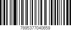 Código de barras (EAN, GTIN, SKU, ISBN): '7895377040659'