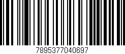 Código de barras (EAN, GTIN, SKU, ISBN): '7895377040697'