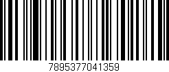Código de barras (EAN, GTIN, SKU, ISBN): '7895377041359'