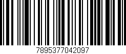 Código de barras (EAN, GTIN, SKU, ISBN): '7895377042097'