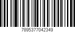 Código de barras (EAN, GTIN, SKU, ISBN): '7895377042349'