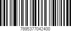 Código de barras (EAN, GTIN, SKU, ISBN): '7895377042400'