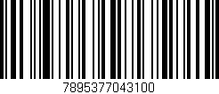 Código de barras (EAN, GTIN, SKU, ISBN): '7895377043100'