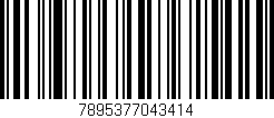 Código de barras (EAN, GTIN, SKU, ISBN): '7895377043414'