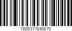 Código de barras (EAN, GTIN, SKU, ISBN): '7895377046675'