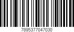 Código de barras (EAN, GTIN, SKU, ISBN): '7895377047030'