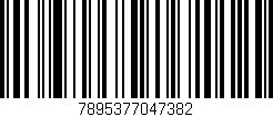 Código de barras (EAN, GTIN, SKU, ISBN): '7895377047382'