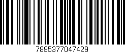 Código de barras (EAN, GTIN, SKU, ISBN): '7895377047429'