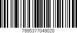 Código de barras (EAN, GTIN, SKU, ISBN): '7895377048020'