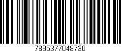 Código de barras (EAN, GTIN, SKU, ISBN): '7895377048730'
