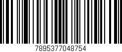 Código de barras (EAN, GTIN, SKU, ISBN): '7895377048754'