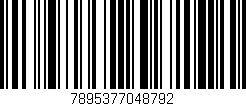 Código de barras (EAN, GTIN, SKU, ISBN): '7895377048792'