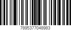 Código de barras (EAN, GTIN, SKU, ISBN): '7895377048983'
