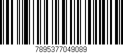 Código de barras (EAN, GTIN, SKU, ISBN): '7895377049089'