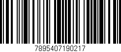Código de barras (EAN, GTIN, SKU, ISBN): '7895407190217'