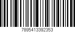 Código de barras (EAN, GTIN, SKU, ISBN): '7895413392353'
