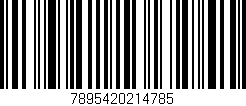 Código de barras (EAN, GTIN, SKU, ISBN): '7895420214785'