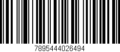Código de barras (EAN, GTIN, SKU, ISBN): '7895444026494'