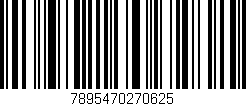 Código de barras (EAN, GTIN, SKU, ISBN): '7895470270625'