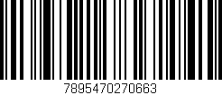 Código de barras (EAN, GTIN, SKU, ISBN): '7895470270663'