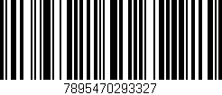 Código de barras (EAN, GTIN, SKU, ISBN): '7895470293327'