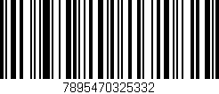 Código de barras (EAN, GTIN, SKU, ISBN): '7895470325332'