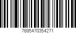 Código de barras (EAN, GTIN, SKU, ISBN): '7895470354271'