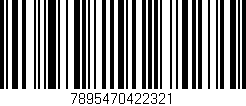 Código de barras (EAN, GTIN, SKU, ISBN): '7895470422321'