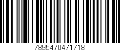 Código de barras (EAN, GTIN, SKU, ISBN): '7895470471718'